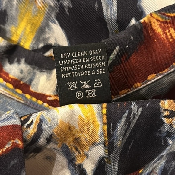 Guy Buffet Perfect Martini Silk Button Front Camp Shirt Men Medium Casual - Picture 6 of 8